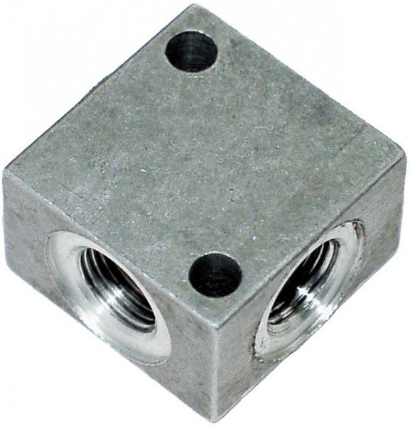 Verteilerblock Alu. G3/8" (vierfach quadratisch)