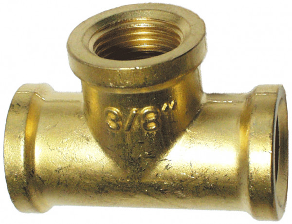 TEE-F.F.F. 3/8" Messing-Blank