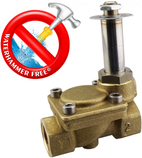 2/2-Wege-Magnetventil 1/2" NO Ms/EPDM 0,3-16 bar