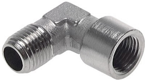 Knie-F.M. G1/4" innen. R1/4" außen Edelstahl