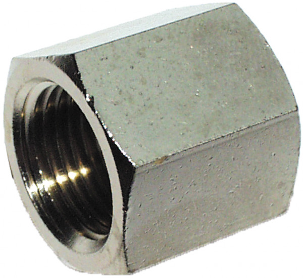 SOCKET 1" hexagon brass nickel-plated