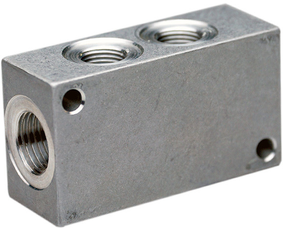 Verteilerblock Alu. G1/4" (4 x 1/8")