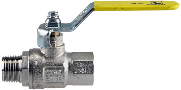 Kugelhahn 1 1/2" Innengewinde x Außengewinde GAS