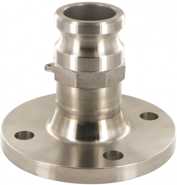 Camlock-Kupplung - Vaterteil x Flansch - DN25 - Edelstahl 316