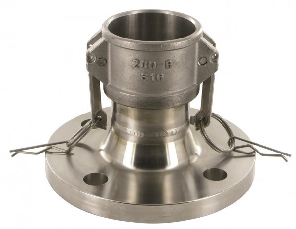 Camlock coupling - Female x Flange - DN40 - Stainless Steel 316