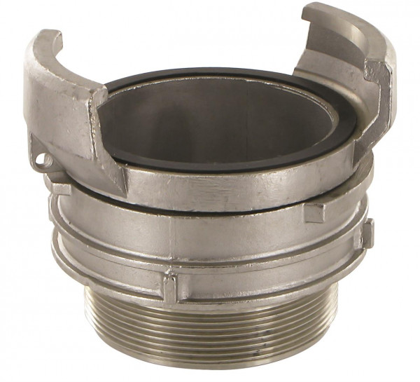 Guillemin Kupplung x AG - mit Arretierung - DN65 x 2-1/2" - Edelstahl 316