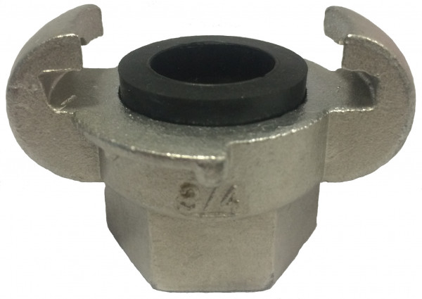 Klauenkupplung x Innengewinde - mit NBR-Dichtung - 42mm x 1" - Edelstahl 316