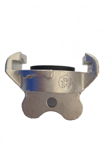 Klauenkupplung - Blindkappe - mit NBR-Dichtung - 42mm - Edelstahl 316