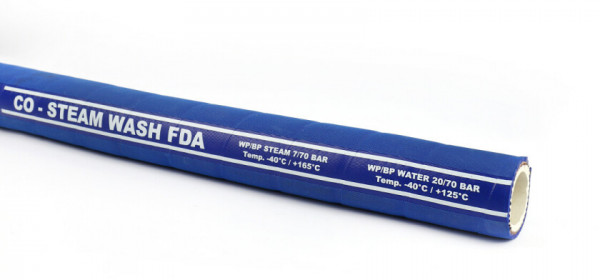 Dampfschlauch / Lebensmittelschlauch - EPDM - 19x31mm (Pro Meter)