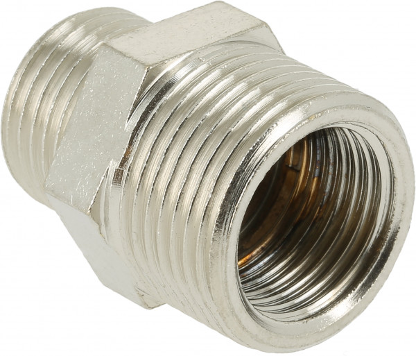 Bonfix Connection piece facade plate 3/4 x 1/2 x 1/2 - external thread x internal thread x external thread