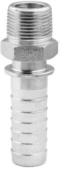 Dampfkupplung - 1/2" AG NPT x 13mm - Verzinktem Stahl