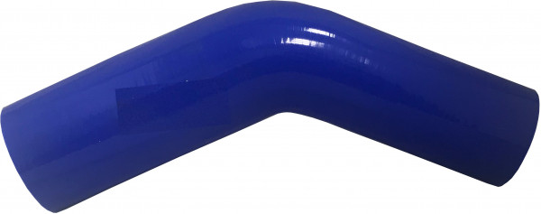 Silicone hose - Reducing Elbow 45° - 50 x 55mm - Blue