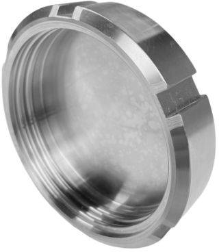 Milchrohrverschraubung - DIN 11851 - Blindmutter ohne Bund - DN100 - Edelstahl 304