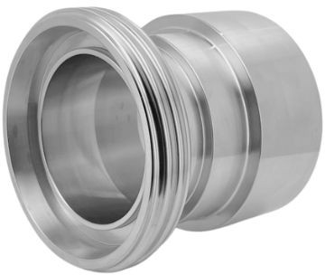 IBC Adapter nach DIN11851 - Innengewinde x Außengewinde - S60x6 x DN32 - Edelstahl316