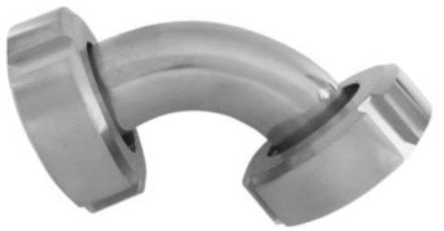 Dairy Fitting - DIN 11851 - Elbow 90° - Liner x Liner - DN25 x DN25 - Stainless Steel 316