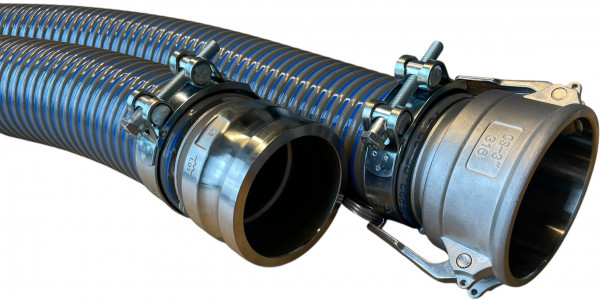 Universalschlauch S/D - Komplett mit Camlock Kupplungen - 100mm - 2meter