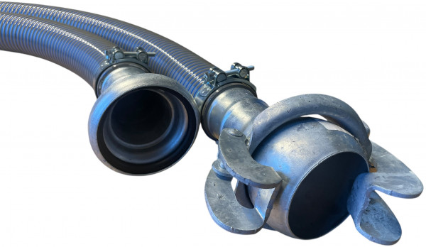 Universalschlauch S/D - Komplett mit Bauer Kupplungen - 100mm - 7meter