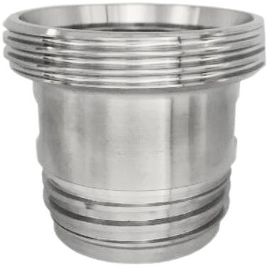 IBC Adapter nach DIN11851 - Außengewinde x Außengewinde - S60x6 x DN32 - Edelstahl316