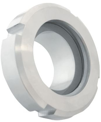 Milchrohrverschraubung - DIN 11851 - Schauglas Nutmutter - DN50 - Edelstahl 316