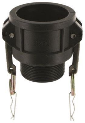 Camlock Mutterteil mit Außengewinde - Typ B - PP (Polypropylen) - 1-1/4” - DN 32 - B125