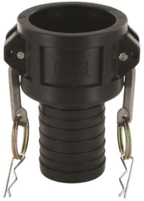 Camlock Mutterteil mit Schlauchtülle - Typ C - PP (Polypropylen) - Schlauchtülle 50 mm - DN 50 - C200