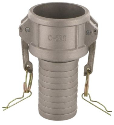 Camlock Female with Hose Tail - Type C - Aluminium - Hose Tail 100 mm - DN 100 - C400