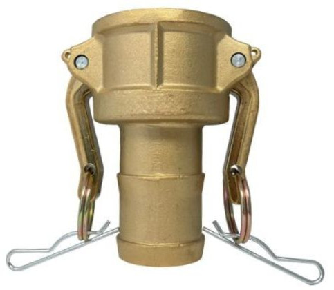 Camlock Female with Hose Tail - Type C - Brass - Hose Tail 13 mm - DN 13 - C50