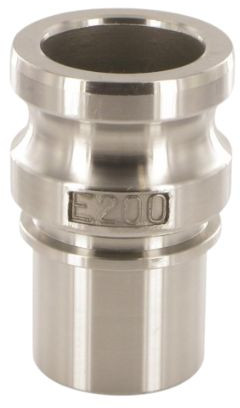 Camlock Male with Hose Tail - Type ES - Stainless Steel 316 - Smooth Tail - 1" - DN 25