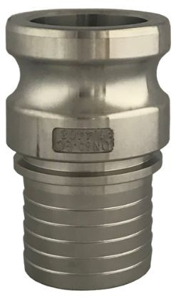 Camlock Male with Hose Tail - Type ES - Stainless Steel 316 - Ribbed Tail - 2 1/2" - DN 63