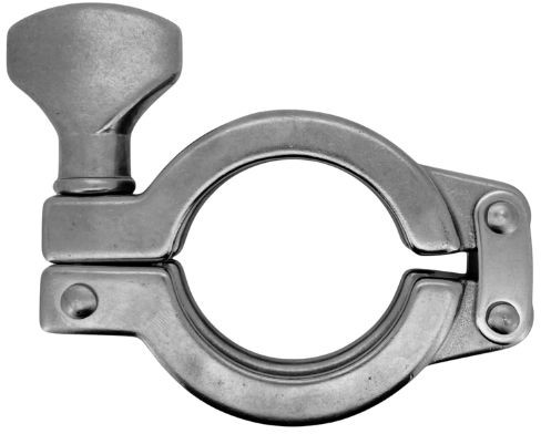 Tri Clamp Fitting - DIN 32676 - Clamp - Double Joint - SS304 - Fl. 77.5mm