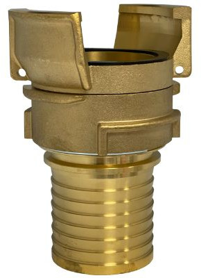 Guillemin Kupplung x Rillenstutzen - DN50 x 50mm - Messing