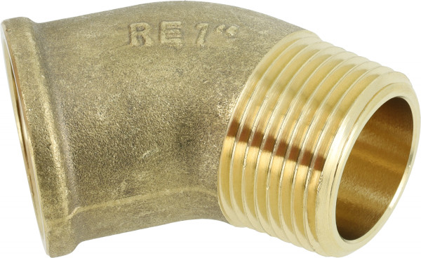 Bonfix brass Elbow 45° - 1/2" - female x male thread