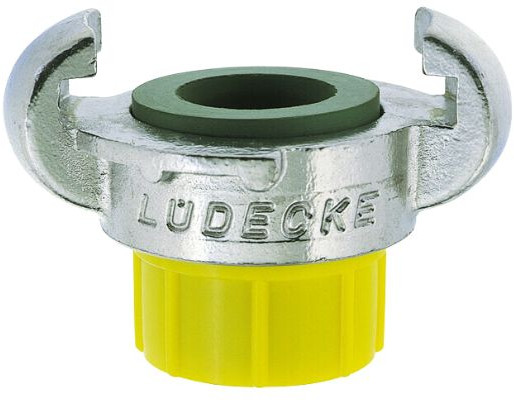 Lüdecke claw coupling KAG with male thread stainless steel - EKA 34 V - 3/4" (DN19)