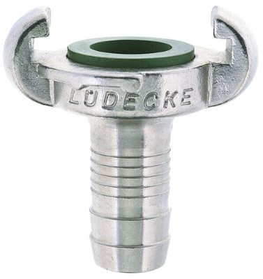Lüdecke Klauenkupplung SKG Schlauchtülle Edelstahl - EKT 25 V - 1" (25 mm)