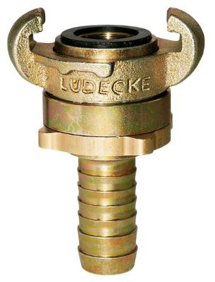 Lüdecke-Klauenkupplung SSG mit Schlauchtülle - SSG 13 - 1/2" (13 mm)
