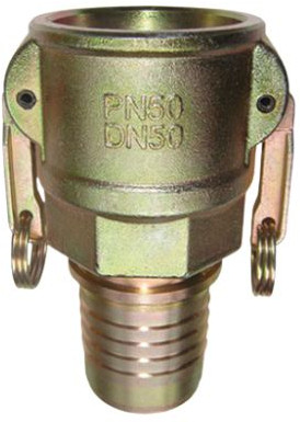 Lüdecke female mortar coupling x hose tail with locking edge system 22 - MSTP-X25