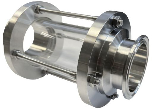 Schauglas mit Tri Clamp DIN32676 Verbindung - DN100 - Fl 119mm