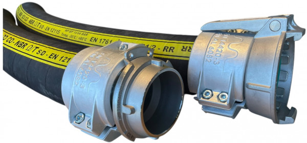 Tanker Truck Hose NBR - (Suction/Delivery) - Incl TW MK80 SS & TW VK80 SS - 3" - 8m