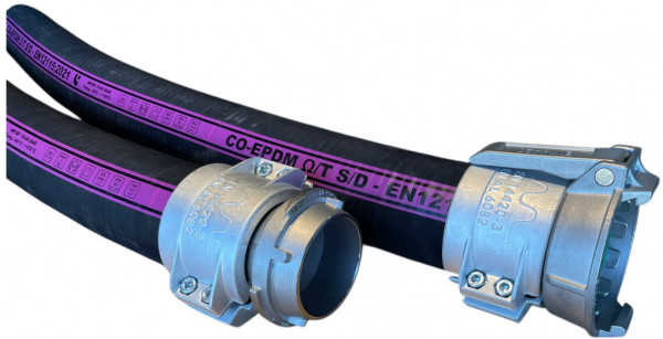 Tanker Truck Hose EPDM - (Suction/Delivery) - Incl TW MK80 SS & TW VK80 SS - 3" - 10m