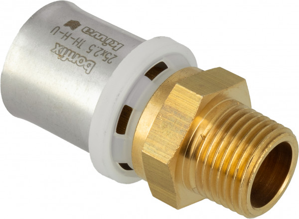 BONFIX Alu-press Straight coupling male  1/2" bu.dr. x 25 mm