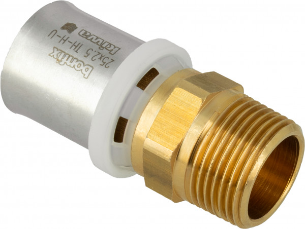 BONFIX Alu-press Straight coupling male 3/4" x 25 mm