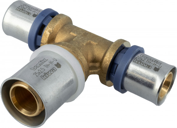 Bonfix Alu-press fittings T-coupling, reducing 20 x 25 x 20 -