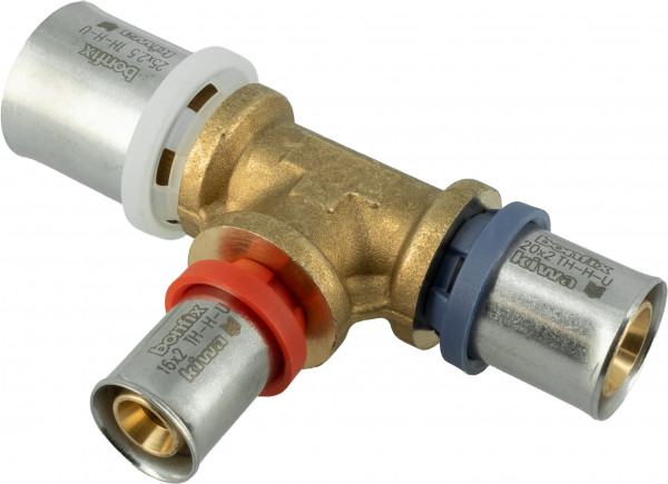 Bonfix Alu-Pressfittings T-Kupplung, reduzierend 25 x 16 x 20 -