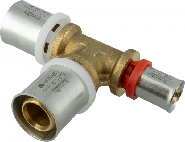 Bonfix Alu-Pressfittings T-Kupplung, reduzierend 25 x 25 x 16 -