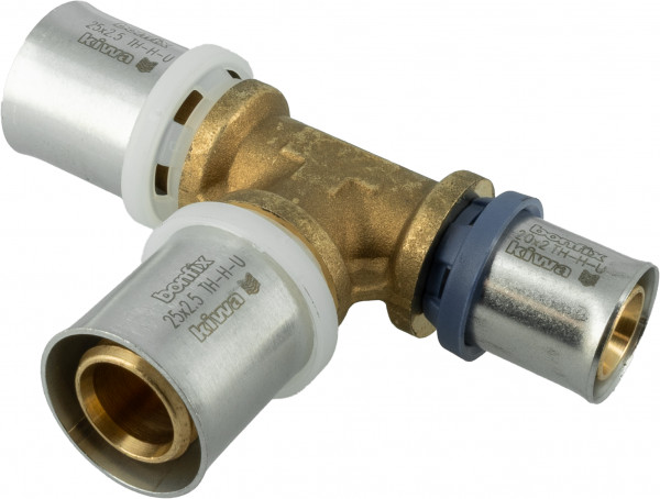 Bonfix Alu-press fittings T-coupling, reducing 25 x 25 x 20 -