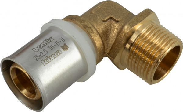 BONFIX Alu-press Elbow male 3/4" x 25 mm