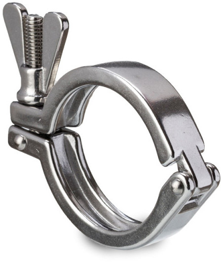 Tri Clamp Fitting - DIN 32676 - Clamp - Single Joint - SS304 - Fl. 183mm