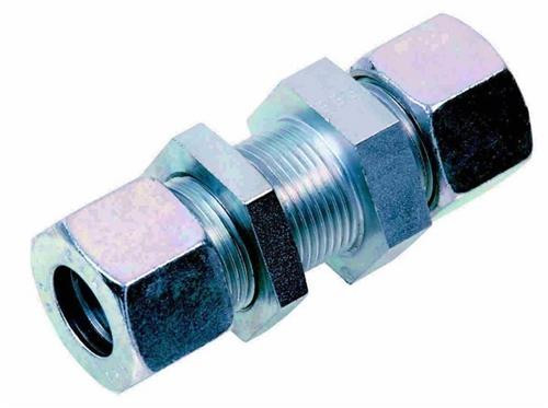 Cutting ring coupling - Straight connecting couplings - Bulkhead coupling - Including nut and cutting ring - SV 12 S