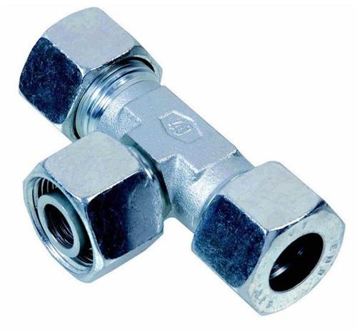 Cutting ring couplings - T-couplings - Adjustment to T-piece - ET - Including nut and cutting ring - ET 12 S