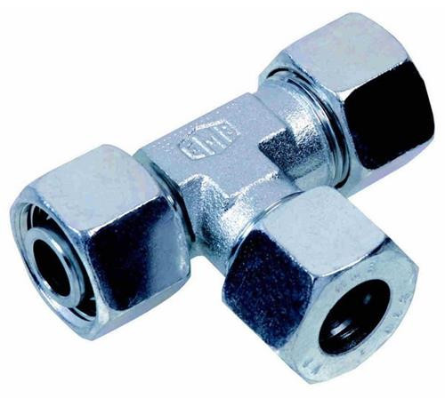 Schneidringkupplungen – T-Kupplungen – Anpassung an L-Kupplung – ET – Inkl. Mutter und Schneidring – EL 22 L